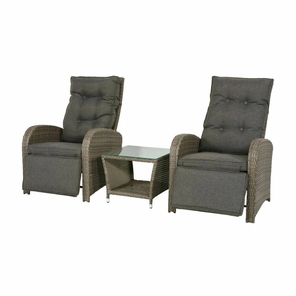 2-Sitzer Sesselset Mit Tisch - Liegesessel - Möbelset Ofri 3 2-Sitzer Sesselset Mit Tisch - Liegesessel - Möbelset Ofri