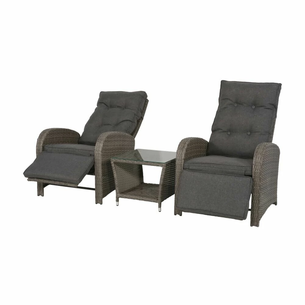 2-Sitzer Sesselset Mit Tisch - Liegesessel - Möbelset Ofri 11 2-Sitzer Sesselset Mit Tisch - Liegesessel - Möbelset Ofri – Bild 9