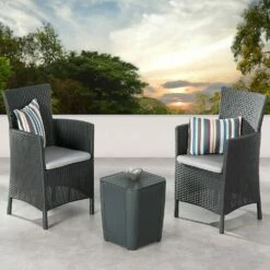 2-Sitzer Set Mit Tisch Inkl. Aufbewahrungsfunktion - Balkonmöbel Rigosa