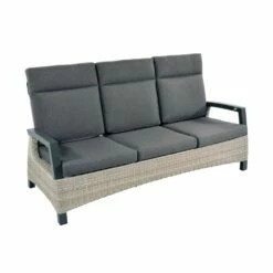 3-Sitzer Gartensofa Mit Verstellbarer Lehne - Loungebank Flero