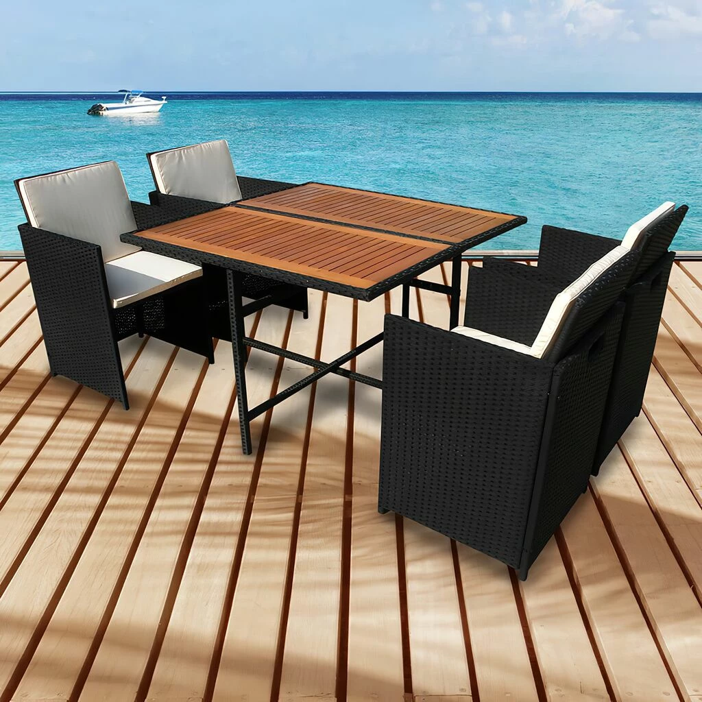 4-Sitzer Rattan Sitzecke - Schnell Verstaubar - Nicruma Möbelset 3 4-Sitzer Rattan Sitzecke - Schnell Verstaubar - Nicruma Möbelset