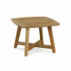 50cm Beistelltisch Rund Aus Recycle-Teakholz - Loungetisch Vimen