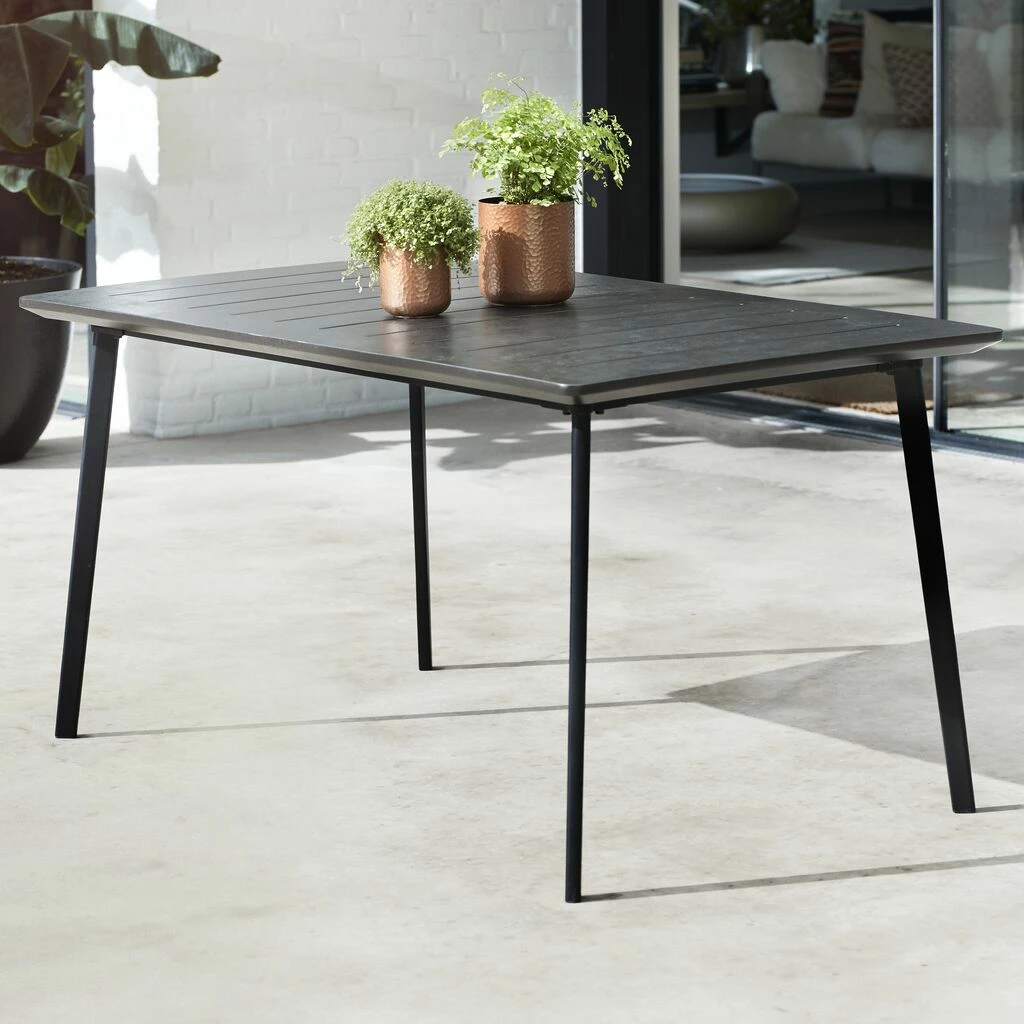 6-Sitzer Essecke In Metalloptik Aus Vollkunststoff - Antikra 3 6-Sitzer Essecke In Metalloptik Aus Vollkunststoff - Antikra