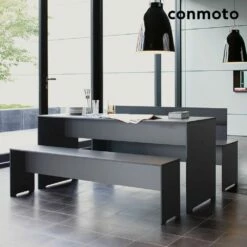 8-Sitzer Möbelgruppe Mit Bänken Aus HPL - Riva Gartenmöbel