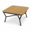80cm Holz-Alu-Tisch Für Loungeecke - Quadratisch - Loungetisch Amaros