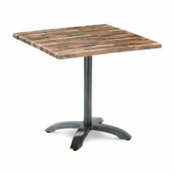 80cm Klapptisch Mit Dekor Und Anthrazitgestell - Tisch Ligu Anthrazit