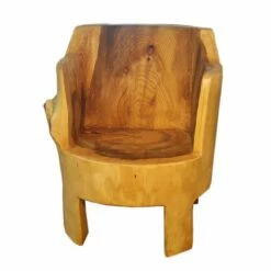 Alpin Baumstammstuhl Aus Holz - Ländliches Alm Design Für Den Garten - Trifolium Alpinum