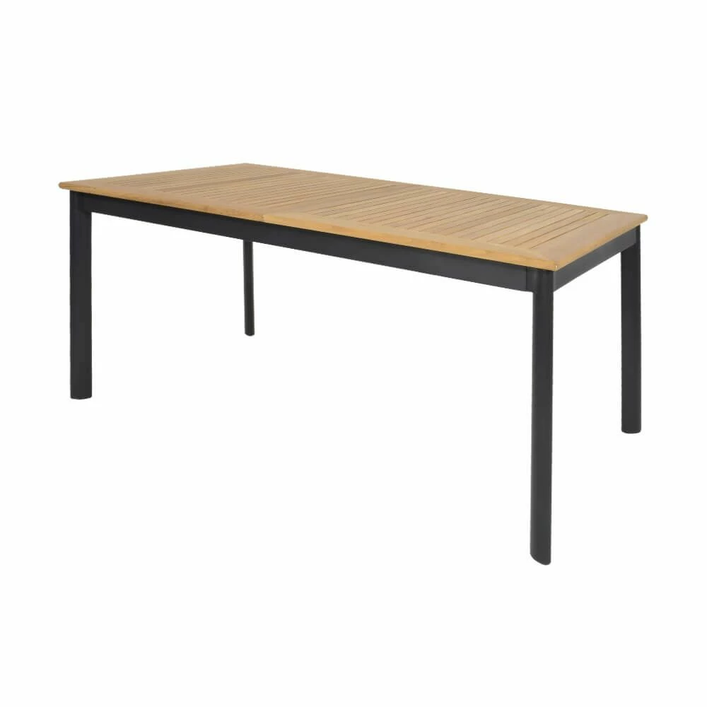 Alu Tisch Zum Ausziehen 152/210 Cm Mit Holz - Ausziehtisch Minzo 3 Alu Tisch Zum Ausziehen 152/210 Cm Mit Holz - Ausziehtisch Minzo
