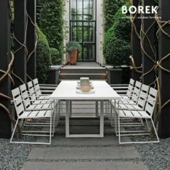 Aluminium Design Gartenstuhl Von Borek - Weiß - Samos Stuhl -GARTENTRAUM Verkäufe aluminium design gartenstuhl von borek weiss samos stuhl5