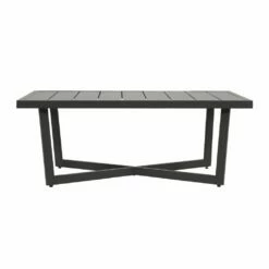 Aluminium Gartentisch 117cm - Loungetisch - Gartentisch Briun