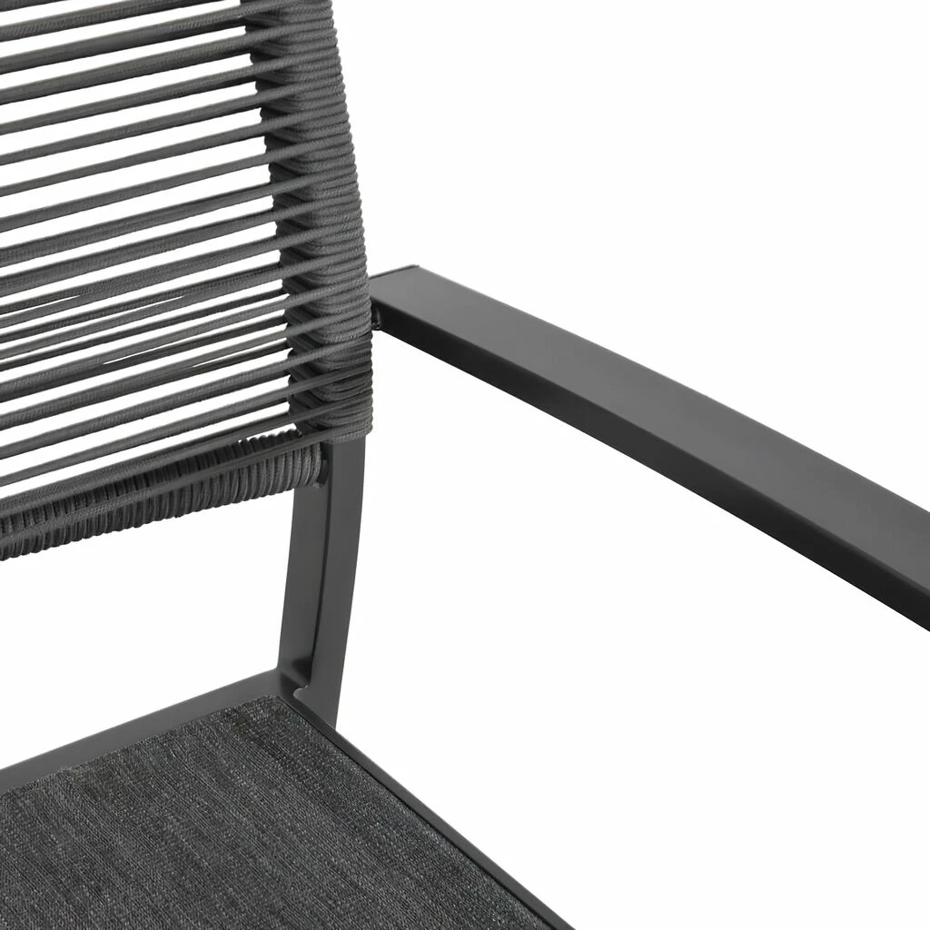 Anthrazit Outdoor Stapelstuhl Mit Armlehnen - Gartenstuhl Firo 4 Anthrazit Outdoor Stapelstuhl Mit Armlehnen - Gartenstuhl Firo – Bild 2