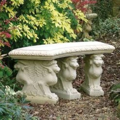 Antik Gartenbank Stein Rund - Newgale Park