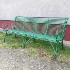 Antike Gartenbank 4-Sitzer Aus Schmiedeeisen - Donatien