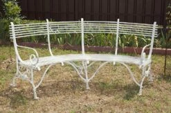Antike Gartenbank Aus Schmiedeeisen Gebogen - Josse -GARTENTRAUM Verkäufe antike gartenbank aus schmiedeeisen gebogen josse4