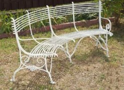 Antike Gartenbank Aus Schmiedeeisen Gebogen - Josse -GARTENTRAUM Verkäufe antike gartenbank aus schmiedeeisen gebogen josse5