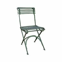 Antiker Klappstuhl Aus Schmiedeeisen Ohne Armlehnen - Marado