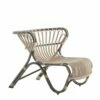 Ausgefallener Dunkelbrauner Lounge Sessel Aus Alu-Rattan - Loungesessel Minja -GARTENTRAUM Verkäufe ausgefallener dunkelbrauner lounge sessel aus alu rattan loungesessel minja