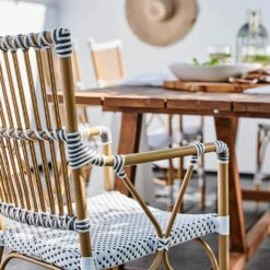 Ausgefallener Gartenstuhl Aus Alu Rattan Mit Armlehnen - Gartensessel Levi -GARTENTRAUM Verkäufe ausgefallener gartenstuhl aus alu rattan mit armlehnen gartensessel levi3