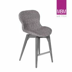 Barstuhl Mit Lehne Aus Resysta Für Den Garten - MBM - Barstuhl Orlando