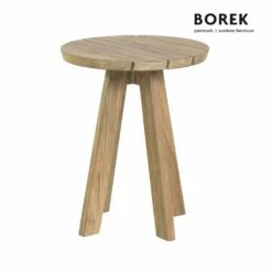 Beistelltisch Aus Teakholz Von Borek - Rund - Beistelltisch Tarifa