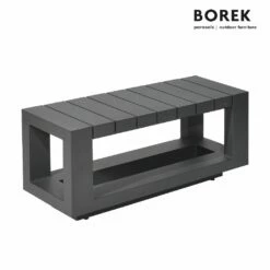 Beistelltisch Für Garten & Terrasse - Aluminium - Borek - Grau - 40x90x30cm - Murcia Beistelltisch