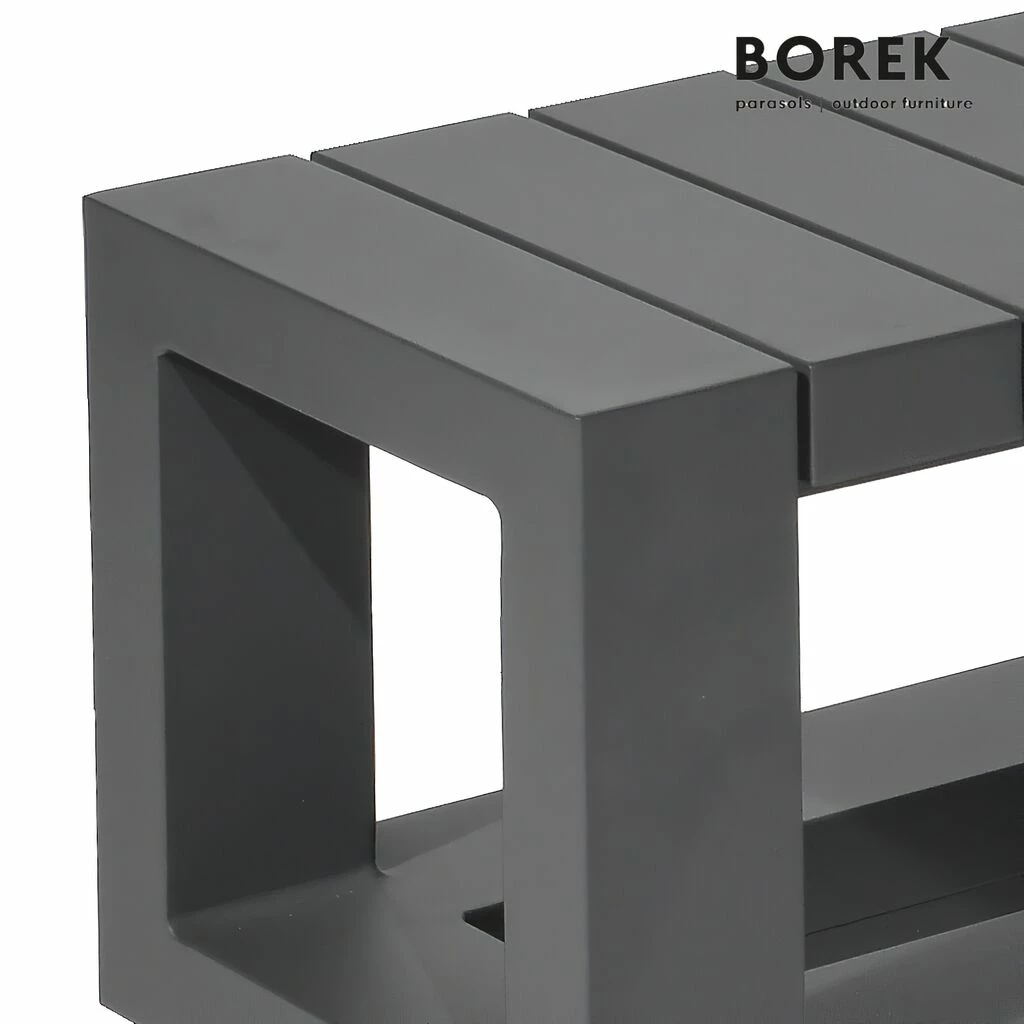 Beistelltisch Für Garten & Terrasse - Aluminium - Borek - Grau - 40x90x30cm - Murcia Beistelltisch 4 Beistelltisch Für Garten & Terrasse - Aluminium - Borek - Grau - 40x90x30cm - Murcia Beistelltisch – Bild 2