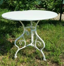 Bistro Garten Tisch Rund Aus Metall Nostalgisch - Noelie -GARTENTRAUM Verkäufe bistro garten tisch rund aus metall nostalgisch noelie4