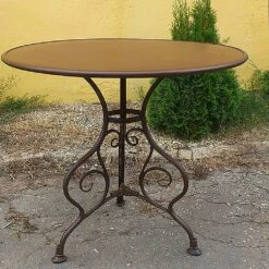 Bistro Garten Tisch Rund Aus Metall Nostalgisch - Noelie -GARTENTRAUM Verkäufe bistro garten tisch rund aus metall nostalgisch noelie5