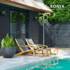 Borek Gartenhocker Aus Teakholz & Batyline - Loungehocker Luxx -GARTENTRAUM Verkäufe borek gartenhocker aus teakholz batyline loungehocker luxx4