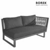 Borek Sitzbank Für Die Gartenlounge Aus Aluminium Mit Armlehne Links - Altea Loungebank -GARTENTRAUM Verkäufe borek sitzbank fuer die gartenlounge aus aluminium mit armlehne links altea loungebank
