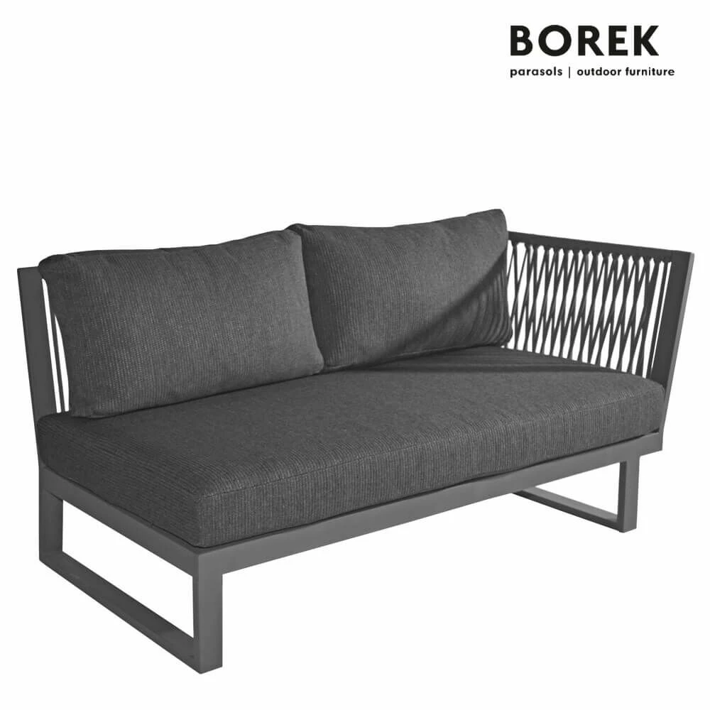 Borek Sitzbank Für Die Gartenlounge Aus Aluminium Mit Armlehne Links - Altea Loungebank 3 Borek Sitzbank Für Die Gartenlounge Aus Aluminium Mit Armlehne Links - Altea Loungebank