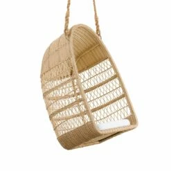 Brauner Hängesessel In Korboptik Für Den Garten - Hängesessel Tilda