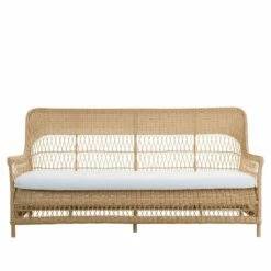 Braunes Outdoor Sofa Für Drei Personen Aus Aluminium Und Wetterbeständiger Rattanfaser - 3-Sitzer Anike -GARTENTRAUM Verkäufe braunes outdoor sofa fuer drei personen aus aluminium und wetterbestaendiger rattanfaser 3 sitzer anike3