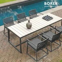 Design Garten Stuhl Von Borek - Aluminium - Dunkel Grau - Lincoln Stuhl -GARTENTRAUM Verkäufe design garten stuhl von borek aluminium dunkel grau lincoln stuhl3