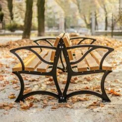 Doppelte Gartenbank Mit Armlehne Aus Holz Und Gusseisen - Eirik -GARTENTRAUM Verkäufe doppelte gartenbank mit armlehne aus holz und gusseisen eirik3