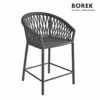 Dunkelgrauer Barstuhl Aus Aluminium Für Den Garten Von Borek - Majinto Barstuhl -GARTENTRAUM Verkäufe dunkelgrauer barstuhl aus aluminium fuer den garten von borek majinto barstuhl