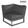 Dunkelgraues Eckmodul Aus Aluminium Von Borek Mit Kissen - Altea Eckmodul