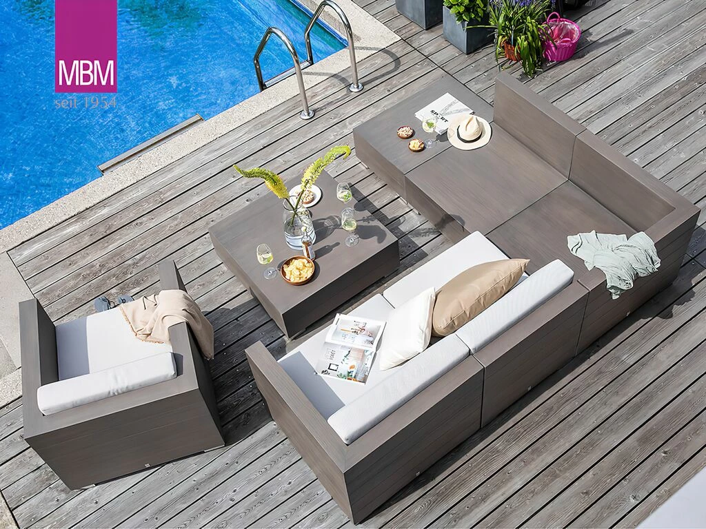 Dunkler Wetterbeständiger Lounge-Sessel Von MBM - Lounge Sessel Long Island 4 Dunkler Wetterbeständiger Lounge-Sessel Von MBM - Lounge Sessel Long Island – Bild 2