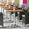 Eckiger Bistrotisch Klappbar - MBM - Modern - Metall & Resysta - Bistro Tisch -GARTENTRAUM Verkäufe eckiger bistrotisch klappbar mbm modern metall resysta bistro tisch