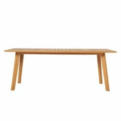 Eckiger Gartentisch Aus Teakholz & Alu - 217x90cm - Rory Gartentisch