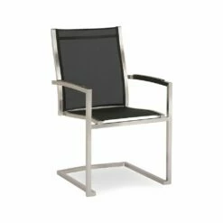 Edler Garten Freischwing-Stuhl Aus Edelstahl - Lucidum Gartenstuhl