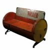 Einzigartiges 2-Sitzer Sofa Aus Upcycelten Ölfässern Im Pop-Art Stil - Sofa Luana -GARTENTRAUM Verkäufe einzigartiges 2 sitzer sofa aus upcycelten oelfaessern im pop art stil sofa luana