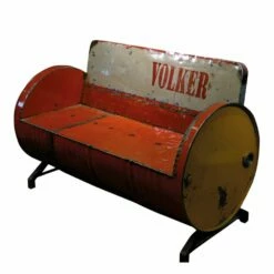 Einzigartiges 2-Sitzer Sofa Aus Upcycelten Ölfässern Im Pop-Art Stil - Sofa Luana