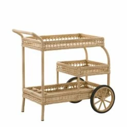 Elegant Geflochtener Servierwagen Mit Rädern Für Den Garten - Servierwagen Silje -GARTENTRAUM Verkäufe elegant geflochtener servierwagen mit raedern fuer den garten servierwagen silje3
