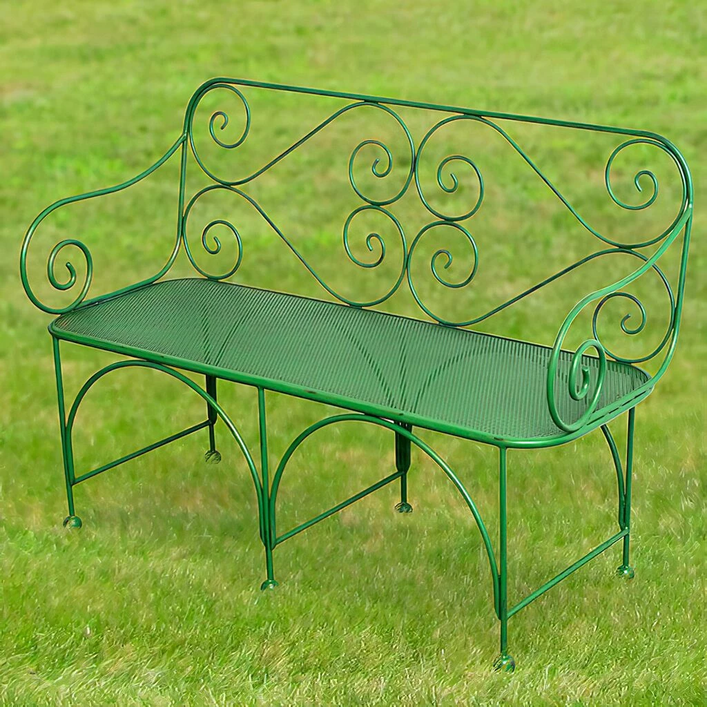 Elegante Antik Garten Sitzbank Aus Gusseisen - Milaine 4 Elegante Antik Garten Sitzbank Aus Gusseisen - Milaine – Bild 2