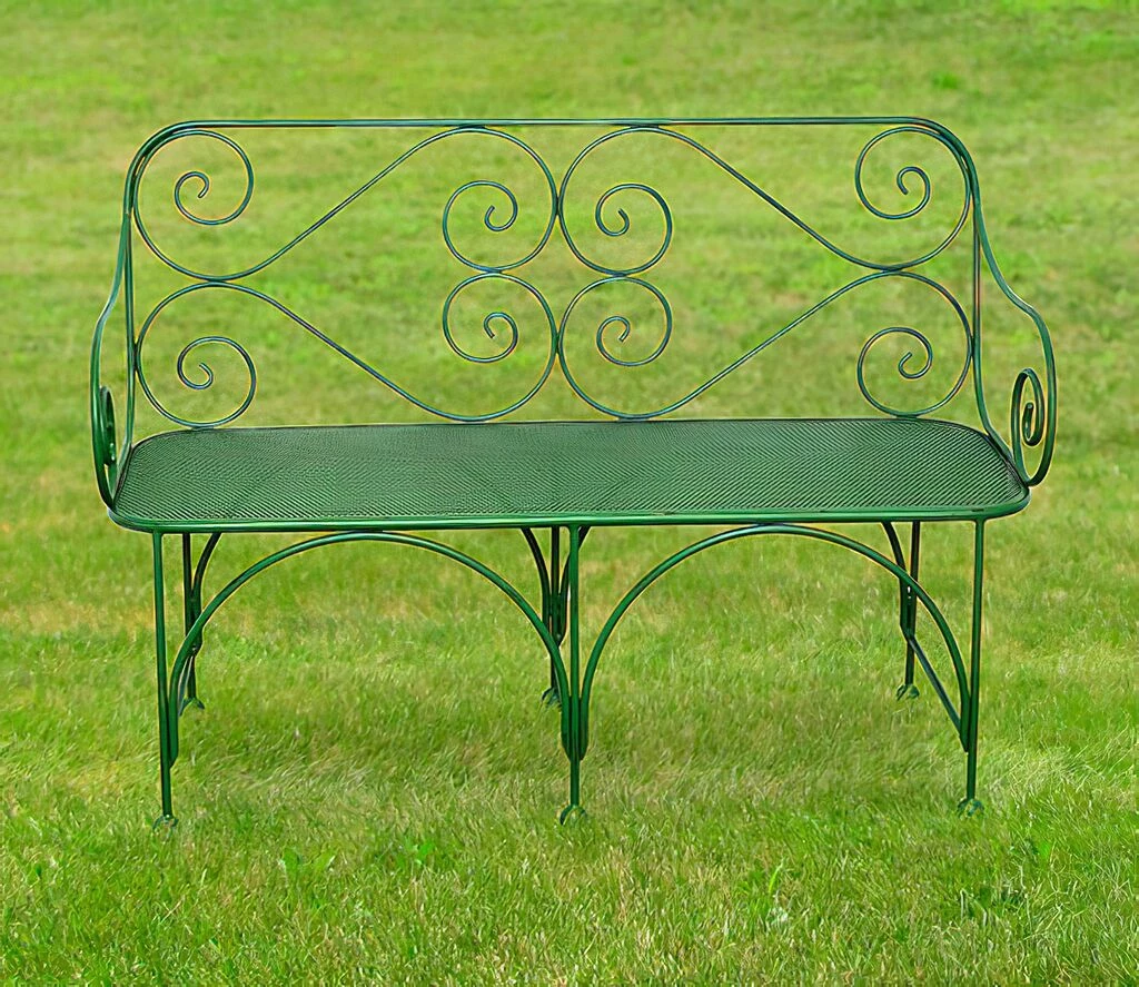 Elegante Antik Garten Sitzbank Aus Gusseisen - Milaine 5 Elegante Antik Garten Sitzbank Aus Gusseisen - Milaine – Bild 3