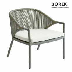 Eleganter Loungesessel Mit Kissen Für Den Garten Aus Aluminium - Borek - Madeira Loungesessel