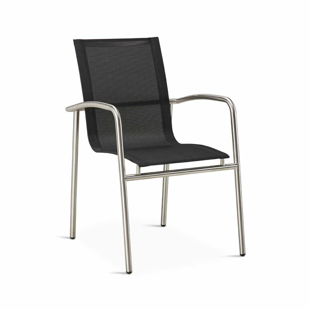 Eleganter Stapelstuhl Aus Edelstahl/Ergotex - Lucidum Stuhl 3 Eleganter Stapelstuhl Aus Edelstahl/Ergotex - Lucidum Stuhl