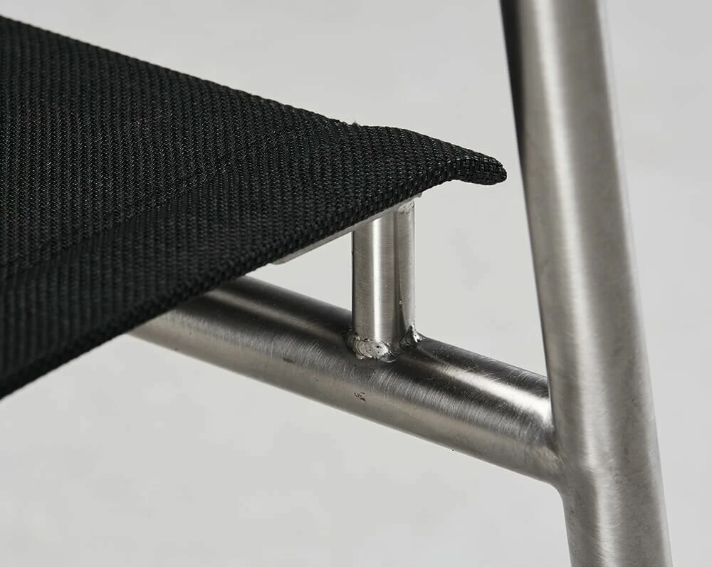 Eleganter Stapelstuhl Aus Edelstahl/Ergotex - Lucidum Stuhl 8 Eleganter Stapelstuhl Aus Edelstahl/Ergotex - Lucidum Stuhl – Bild 6