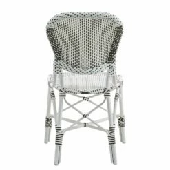 Eleganter Stuhl In Weiß Für Den Garten Mit Punkte Muster - Gartenstuhl Karina -GARTENTRAUM Verkäufe eleganter stuhl in weiss fuer den garten mit punkte muster gartenstuhl karina4